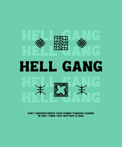 Abstract-Inspired T-Shirt Design Generator With Icons and Text