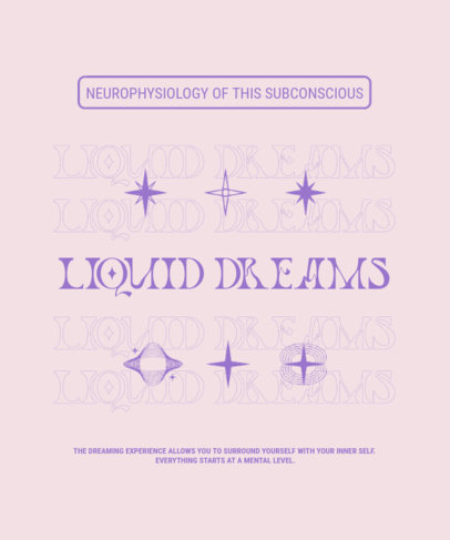 T-Shirt Design Creator With an Esoteric Style Featuring Minimal Icons