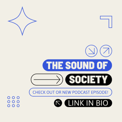 Instagram Post Design Creator for a Podcast About Politics With a Carousel Layout