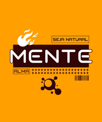 Modern T-Shirt Design Creator Featuring a Flame Graphic