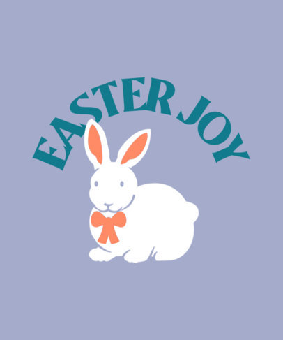 Easter T-Shirt Design Creator Featuring a Bunny Illustration