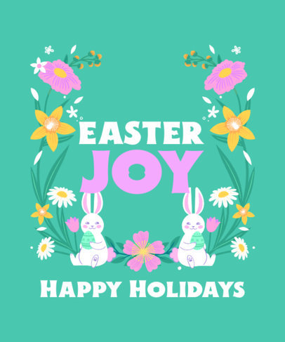 Easter-Themed T-Shirt Creator Featuring Cute Graphics