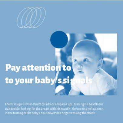 Instagram Video Post Creator for a Baby Tips Post Featuring Simple Animations 4742-el1