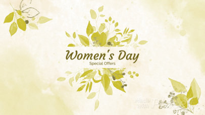 Slideshow Video Maker for Women’s Day Featuring Botanical Graphics