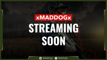 Twitch Screen Design Template Inspired by Call of Duty Games