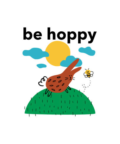 Easter-Themed T-Shirt Design Maker Featuring Cute Bunny Doodles 4844-el1