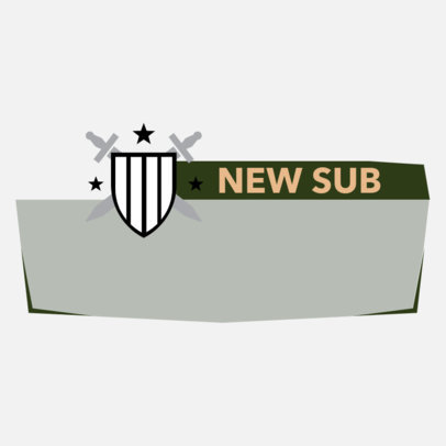 Twitch Alert Box Design Template Inspired by Call of Duty Games