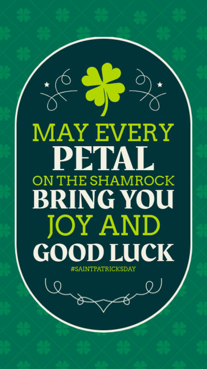Instagram Story Maker Featuring Quotes for St Patrick’s Day