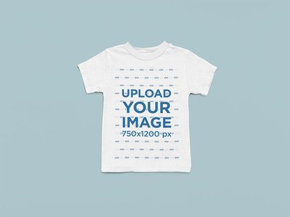 Basic Bella Canvas T-Shirt Mockup Placed Over a Customizable Background m13407