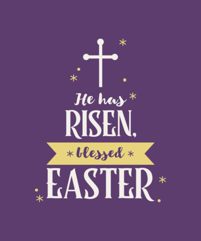 Easter T-Shirt Design Creator with a Christian Theme