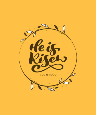 Easter T-Shirt Design Generator Featuring a Faith Quote 4842b-el1