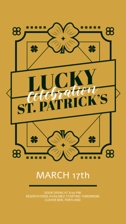 Instagram Story Template for a St Patrick’s Day Celebration