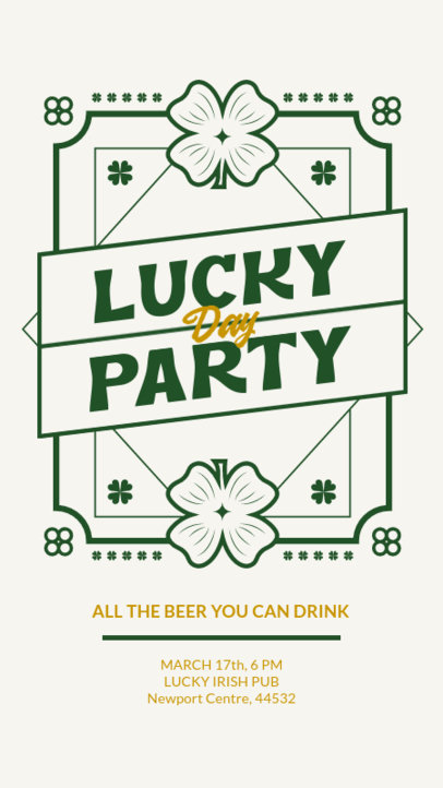 Instagram Story Creator for a Party With a St Patrick’s Day Theme