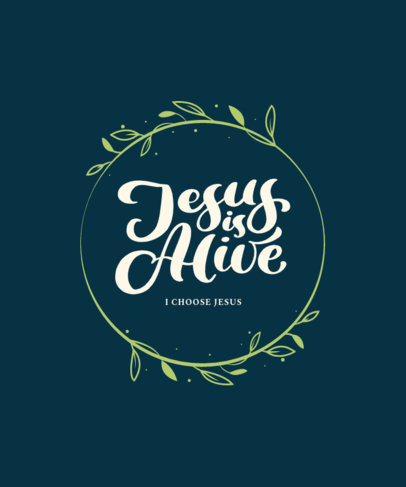 T-Shirt Design Creator Featuring a Christian Message 4842e-el1