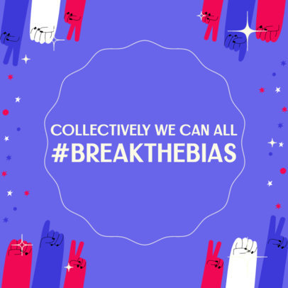 Instagram Post Creator with an International Women's Day-Inspired Hashtag