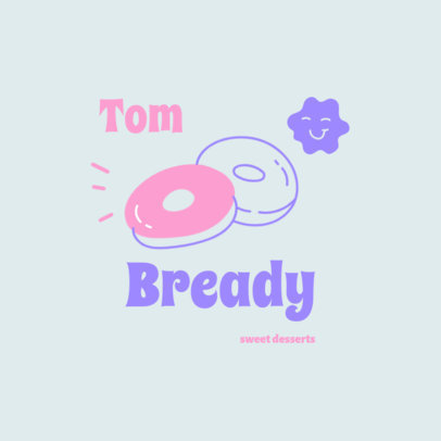 Bakery Logo Generator with a Donut Doodle