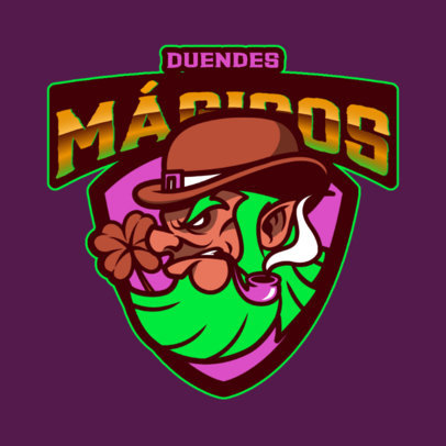 Sports Logo Generator with an Angry Goblin for St Patrick's Day