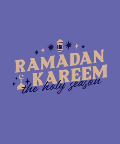 Ramadan-Themed T-Shirt Design Maker Featuring a Quote