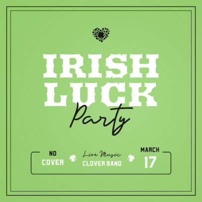 Instagram Post Maker for a St Patrick's Day Party