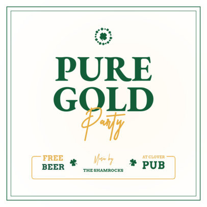 Instagram Post Creator for a St Patrick's Day Celebration