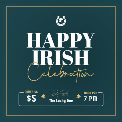 St Patrick's Day-Themed Instagram Post Template for an Irish Party