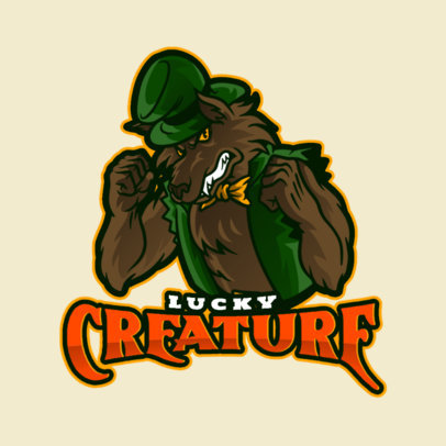 Irish-Themed Gaming Logo Generator Featuring a Werewolf 4951c