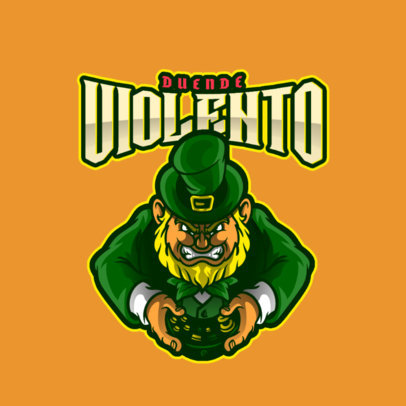 Gaming Logo Generator Featuring a Violent Leprechaun 4951f