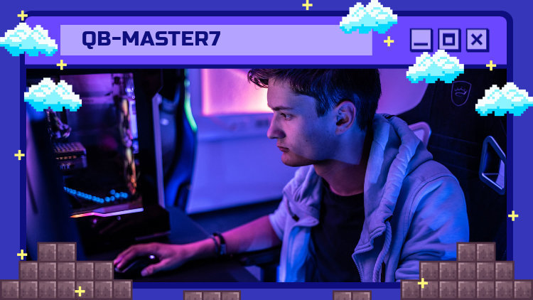 Placeit - Webcam Frame Design Generator Featuring Clouds and Rock Blocks