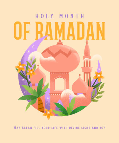 T-Shirt Design Maker Featuring Ramadan-Themed Illustrations