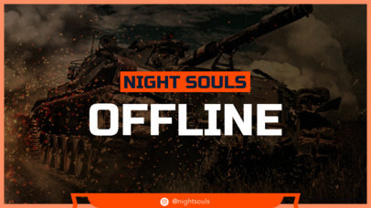 Twitch Offline Screen Template with a COD-Inspired Style