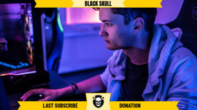 War-Themed Twitch Webcam Frame Generator with a Simple Layout 4424g