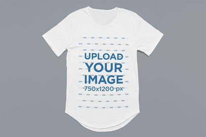 Bella Canvas T-Shirt Mockup Placed Over a Colorful Background