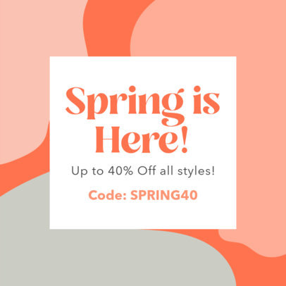 Abstract-Themed Instagram Post Maker for a Spring Sale