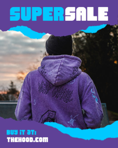 Twitch Panel Generator for a Super Sale Gaming Merch Featuring a Torn Paper Aesthetic 4894a-el1