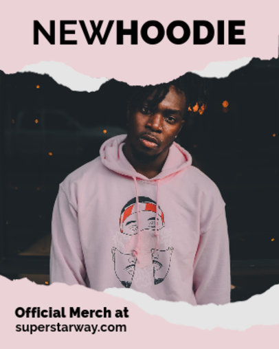 Twitch Panel Design Template to Promote New Gaming Hoodies 4894c-el1