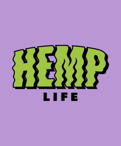 T-Shirt Design Creator Featuring a Wavy Font and a 420 Theme 4441f