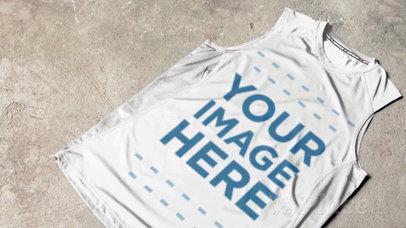 Basketball Jersey Maker - Jersey Lying on a Concrete Floor