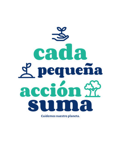 T-Shirt Design Maker Featuring an Earth Day-Themed Quote in Spanish