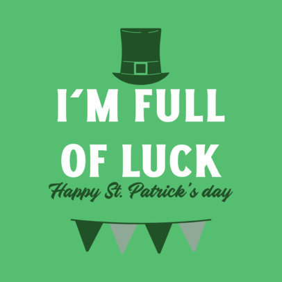 Instagram Post Generator for a Happy St Patrick's Day Greeting