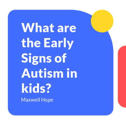 Instagram Post Maker With a Neurodiversity Theme and Colorful Abstract Shapes