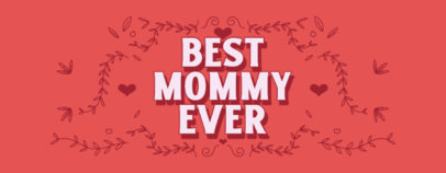 Mug Design Template with Floral Frames for Mother's Day 4462