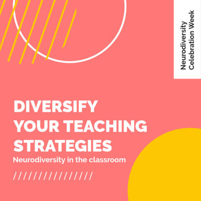 Instagram Post Template for a Neurodiversity Celebration Week-Themed Carousel