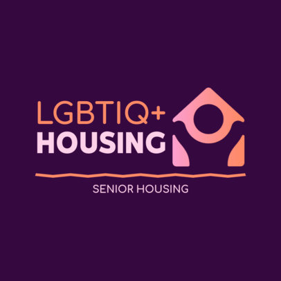 Senior Housing Logo Template for the LGBTQ+ Community
