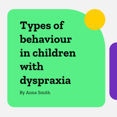 Instagram Post Maker With Information About Neurodivergent Children