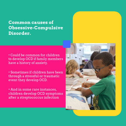 Colorful Instagram Post Generator for a Neurodiversity-Themed Carousel Featuring Children Pictures