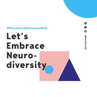 Instagram Post Design Maker With a Neurodiversity Theme