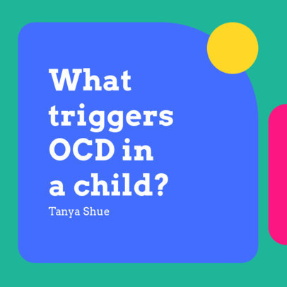 Instagram Post Template With Colorful Shapes and a Neurodiversity Theme