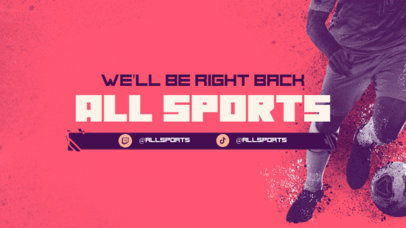 Twitch Screen Design Maker for Soccer Games Streamers