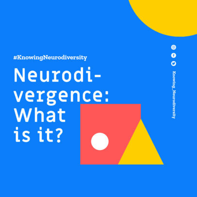 Neurodiversity Week-Themed Instagram Post Design Generator