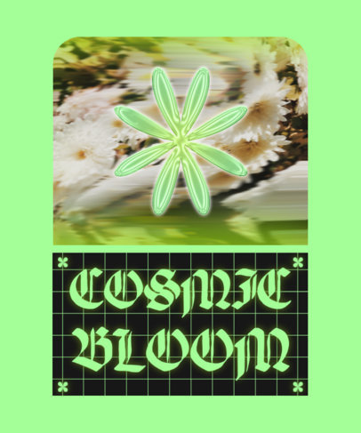 T-Shirt Design Maker With a Retro Aesthetic With a Shiny Graphic